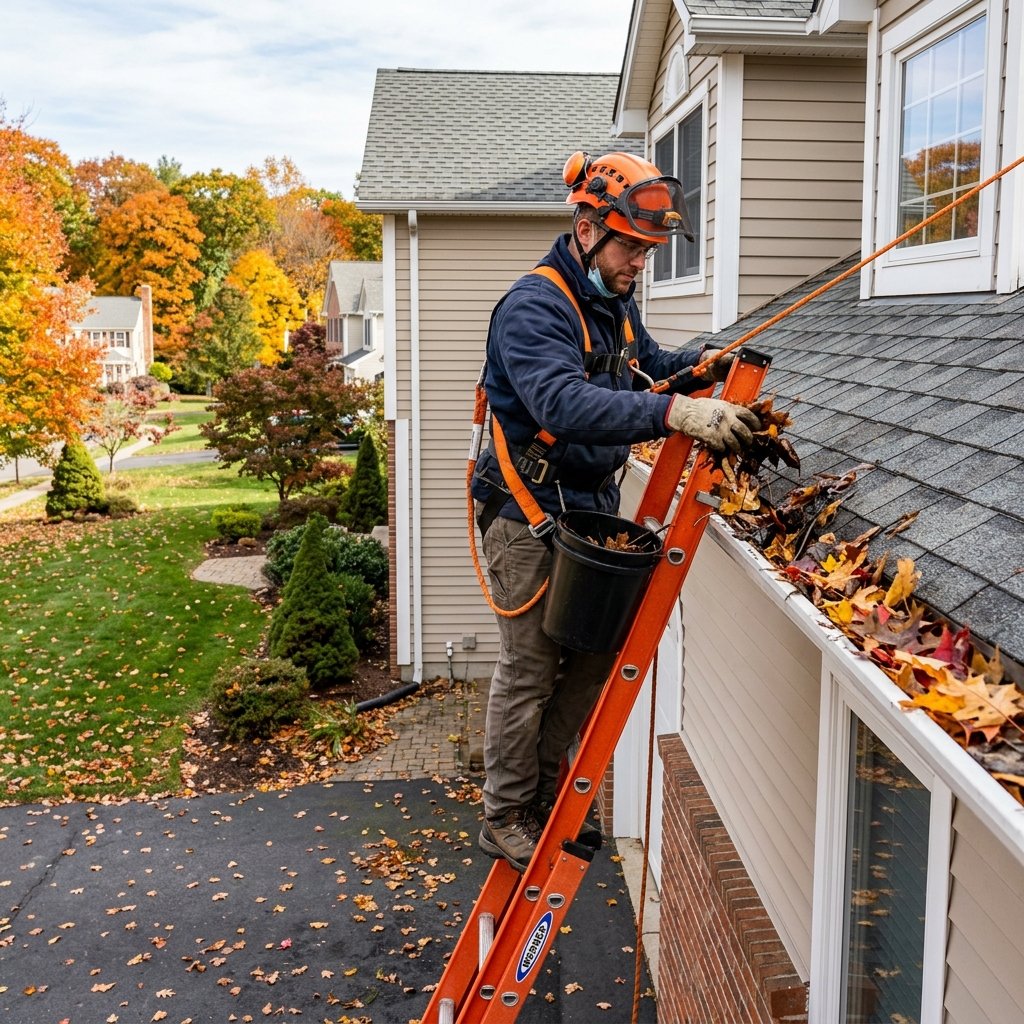 Professional gutter cleaning service