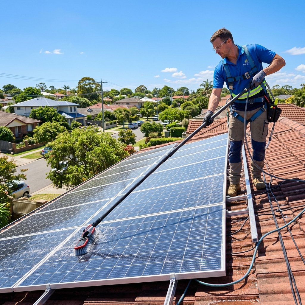 Solar panel cleaning service